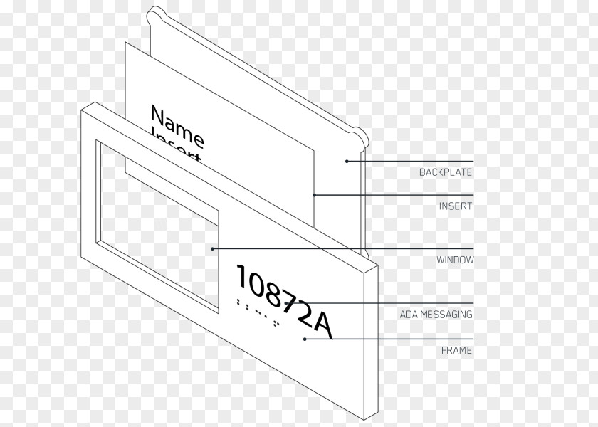 Ada Frame Paper Line Angle Product Design PNG