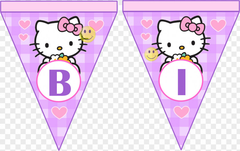 Banderin Hello Kitty My Melody Sanrio Character Female PNG