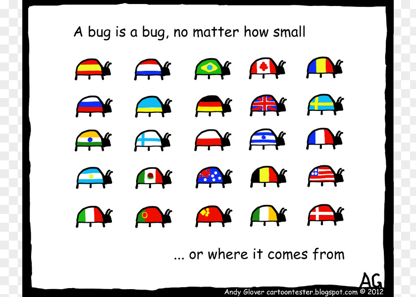 Cartoon Bug Software Testing Clip Art PNG