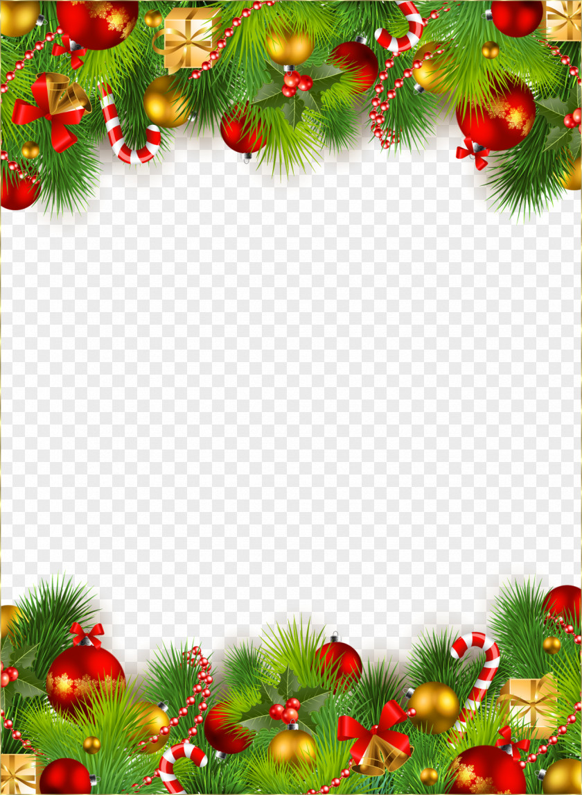 Christmas Frame Background PNG