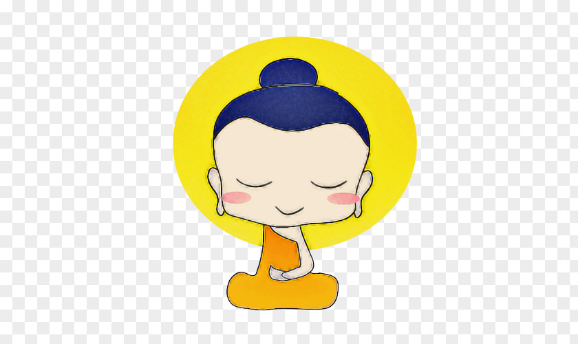 Happy Smile Cartoon Yellow Head Nose PNG
