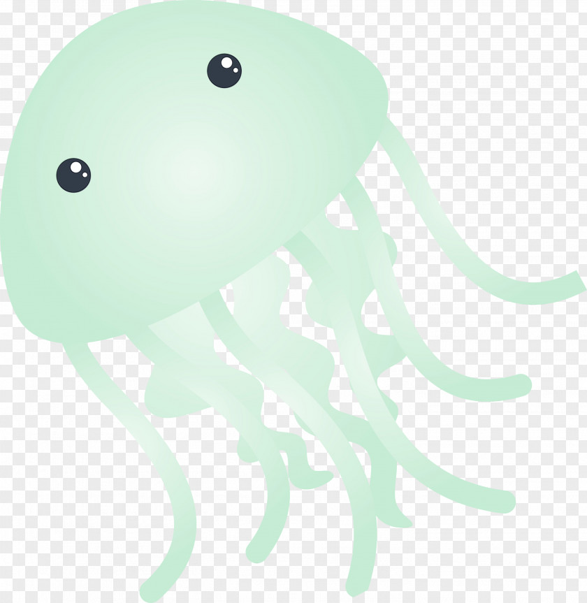 Octopus Green Cartoon PNG