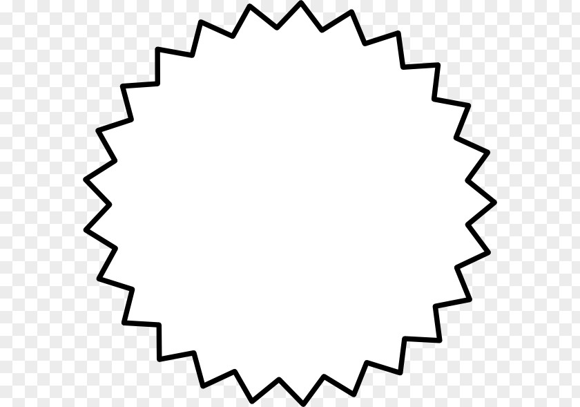 Starburst Shape Cliparts White Clip Art PNG