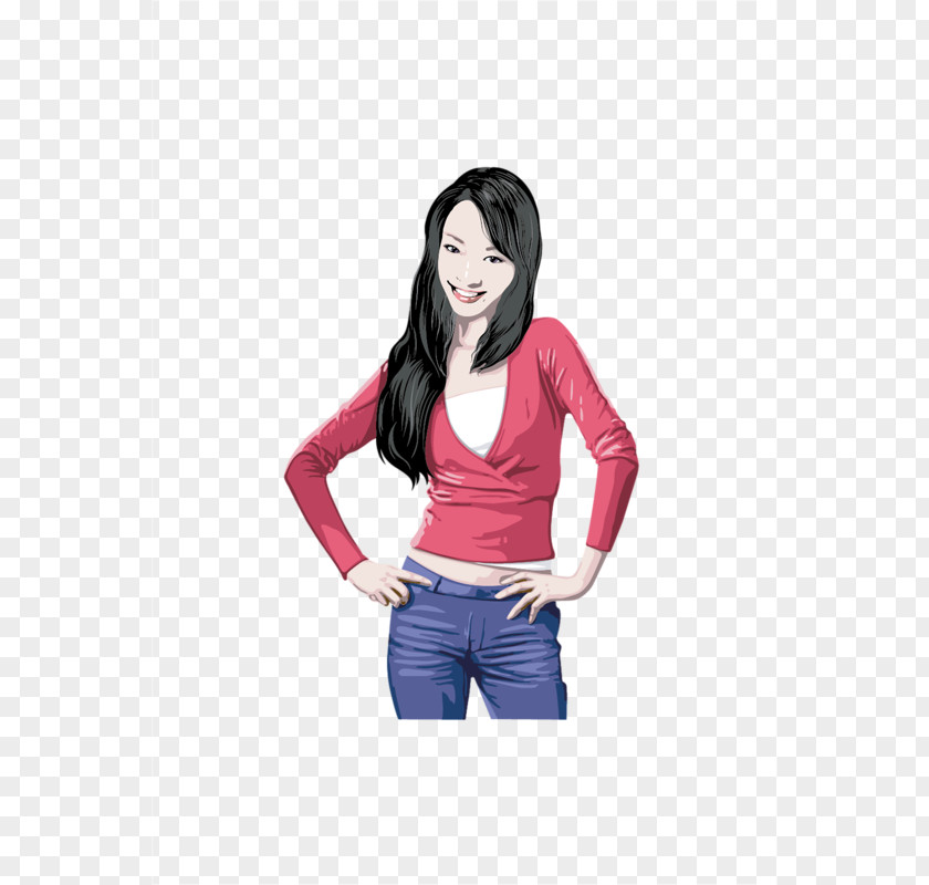 T-shirt Girl PNG Girl, Sunshine clipart PNG