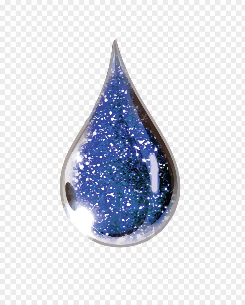 Beautiful Water Droplets Blue Drop PNG