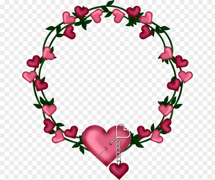 Heart Clip Art Wreath Image PNG