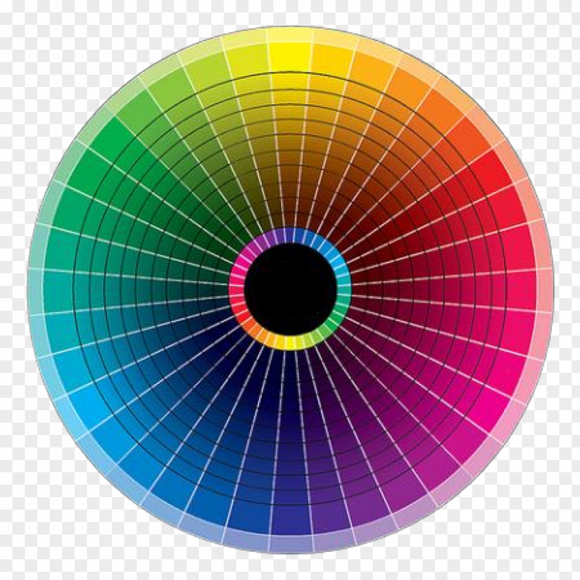 Painting Color Wheel Scheme Chart PNG