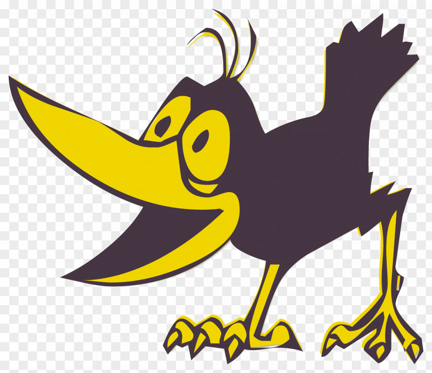 Yellow Bird Logo Crows Heckle And Jeckle Clip Art Image PNG