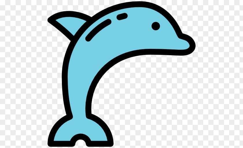 A Blue Dolphin Animal Icon PNG