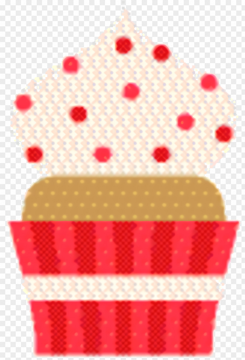 Baking Cup Red Dot Background PNG