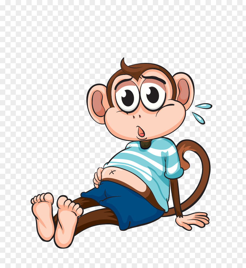 Cute Cartoon Monkey Clip Art PNG