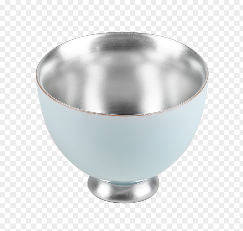 Handmade Silver HD High-definition Television Cup Bowl PNG