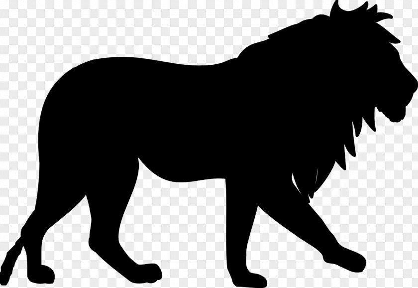 Lion Dog Image Silhouette Vector Graphics PNG