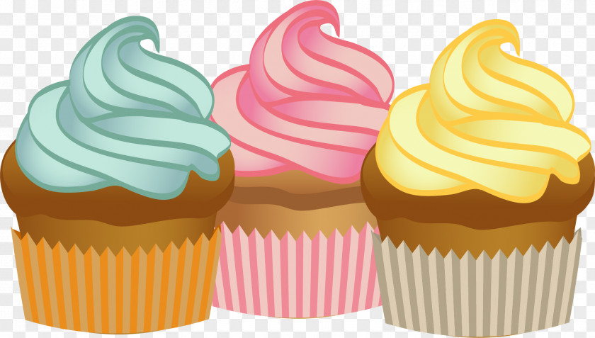 Vector Hand-drawn Ice Cream Cupcake Muffin Sweetness PNG