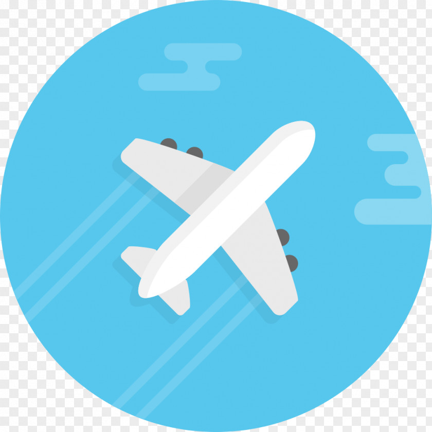 Airplane Icon Design PNG