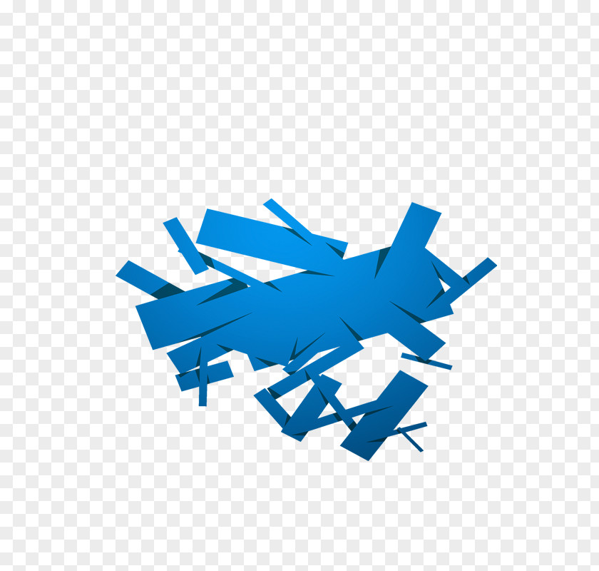 Blue Confetti Paper Shredder PNG