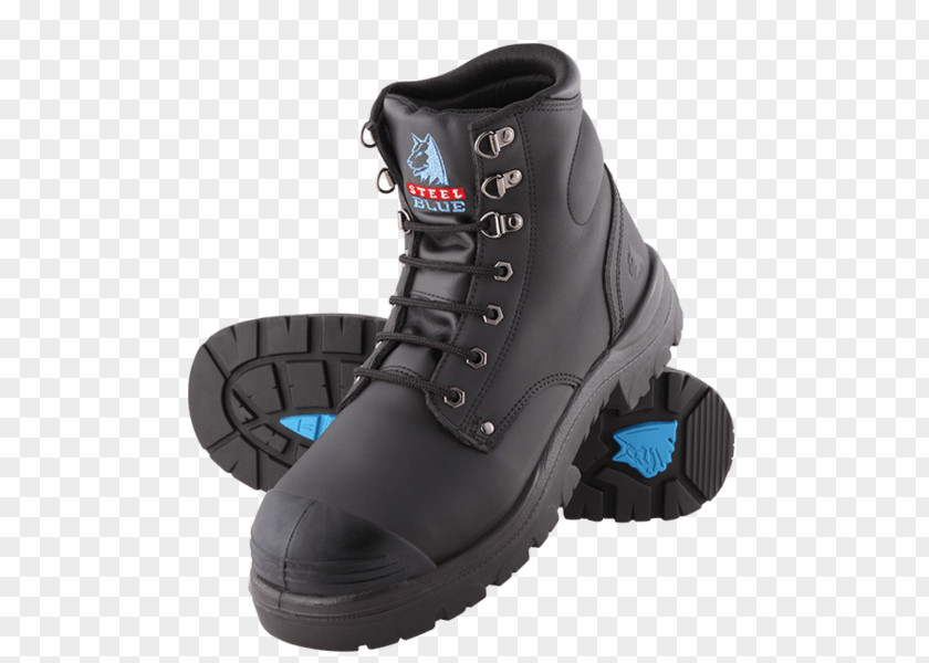 Boot Steel-toe Steel Blue Lace PNG