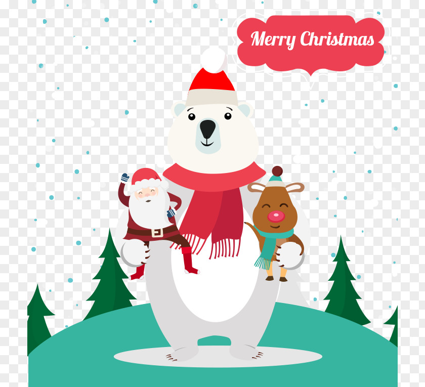 Christmas Polar Bear Bear, What Do You Hear? Santa Claus PNG