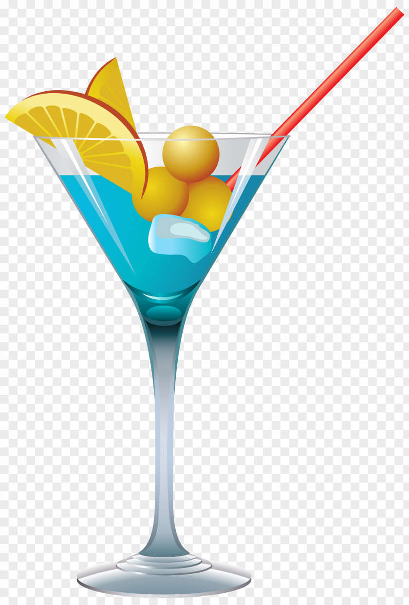 Cocktail Martini Blue Lagoon Clip Art PNG
