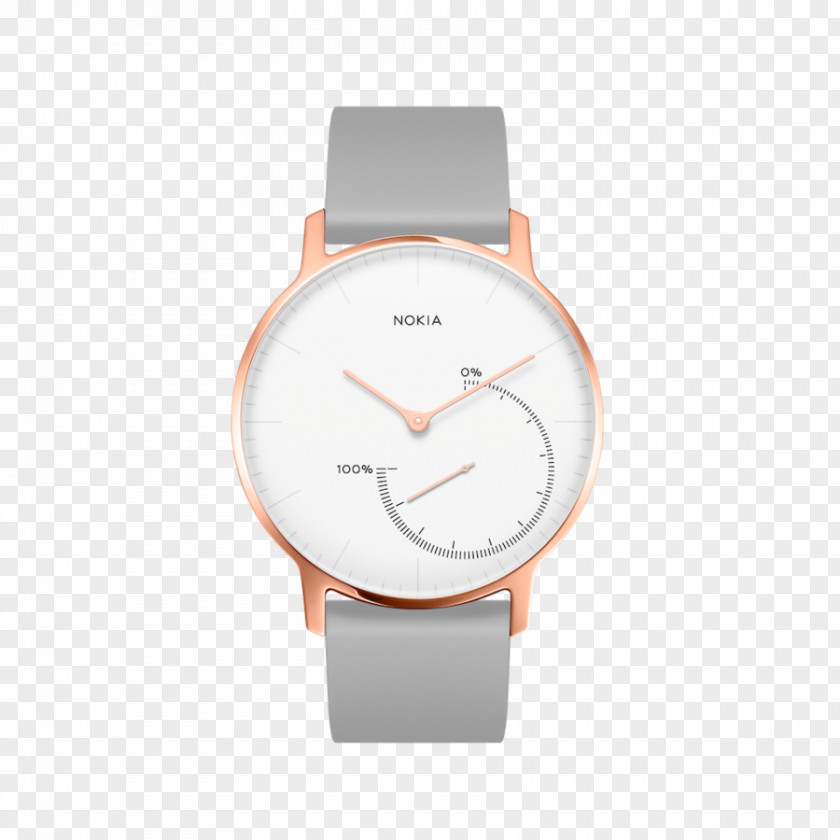 Metal Rose Nokia Steel HR Activity Tracker Withings Smartwatch PNG