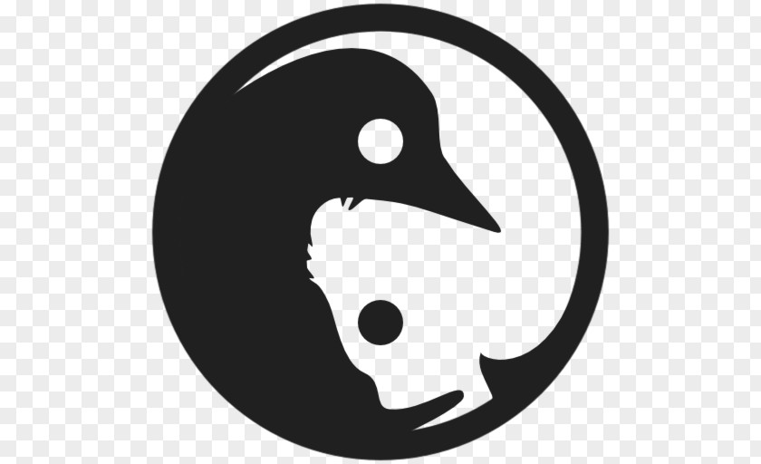 Yin Yang Linux From Scratch GNU Xfce Tux PNG