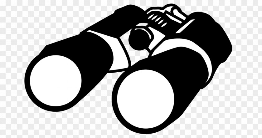 Binoculars Black And White Clip Art PNG