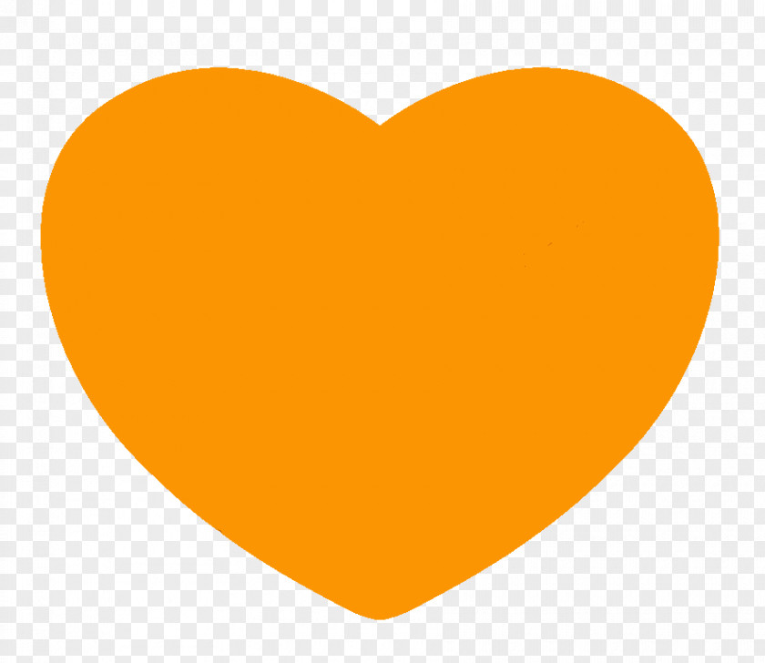 Heart Emoji Orange Clip Art PNG