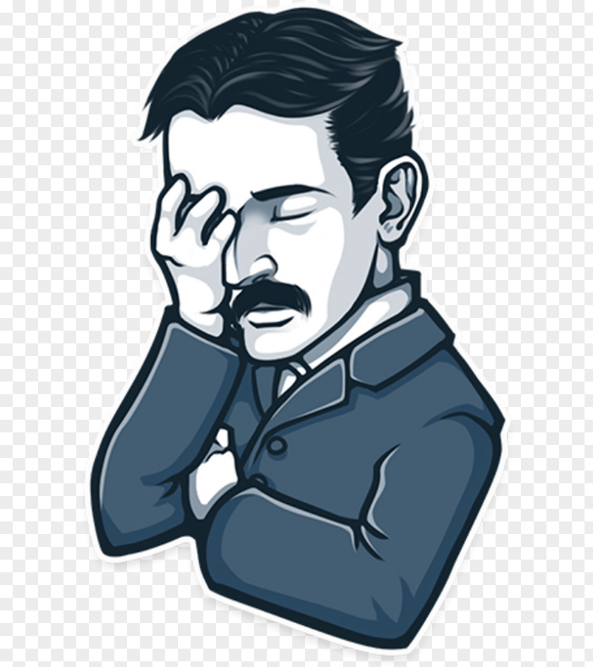 Telegram Sticker Nikola Tesla PNG