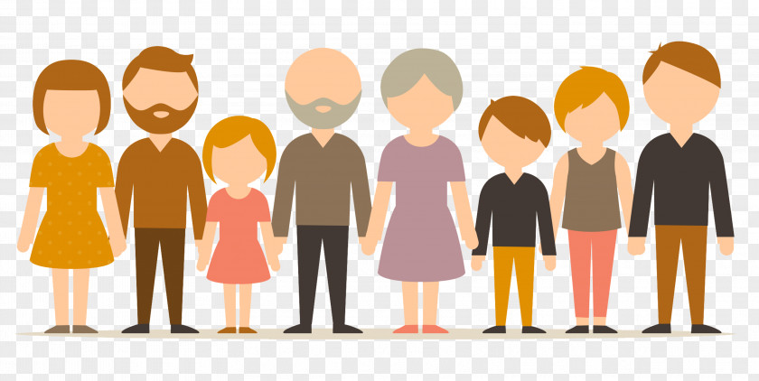 Cartoon Character Family PNG