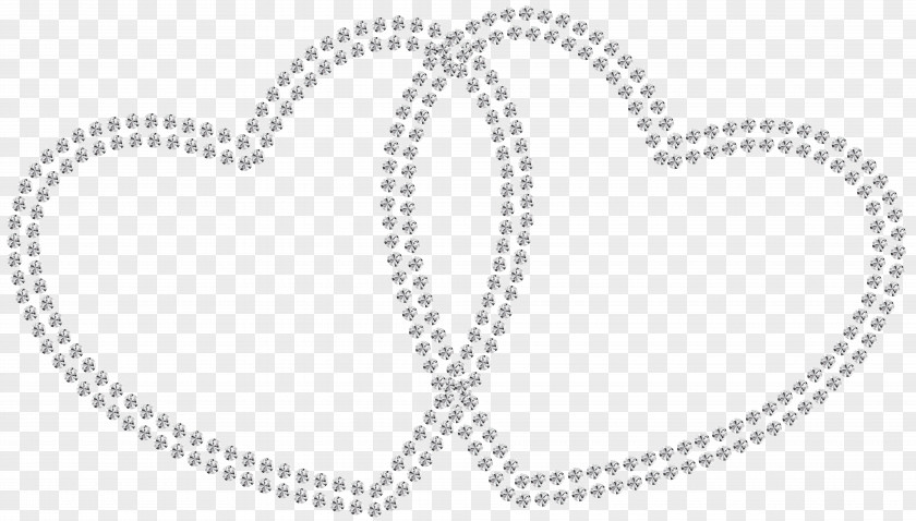 Transparent Two Diamond Hearts Clip Art Image Brand Black And White Point PNG