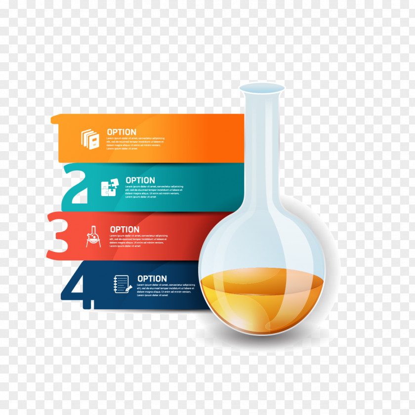 Vector Test Bottle Infographic Concept Idea Diagram PNG