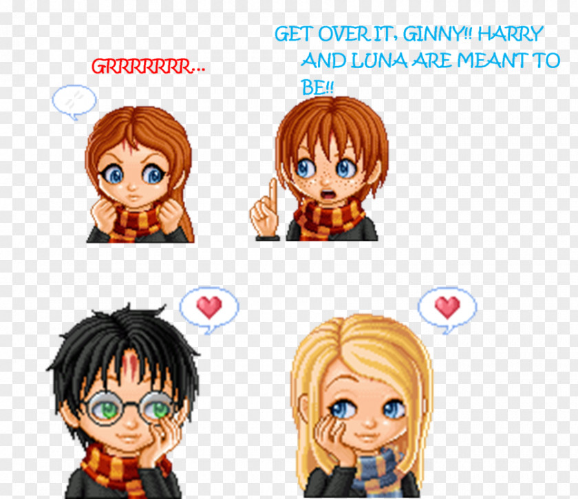 Harry Potter Luna Lovegood Ginny Weasley Annabeth Chase Percy Jackson Ron PNG