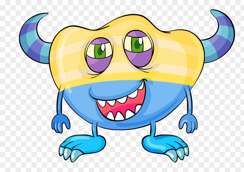 Pleased Happy Monster Cartoon PNG