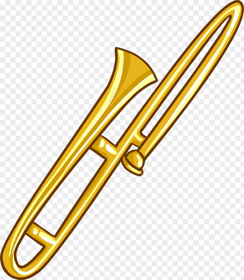 Trombone Club Penguin Musical Instrument Trumpet PNG