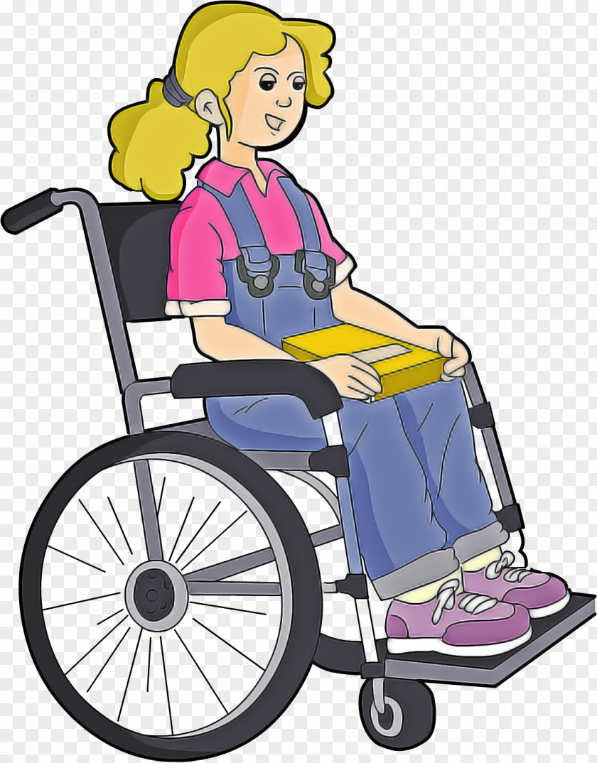 Cartoon Drawing Silhouette Heavy Duty Wheel Wheelchair PNG