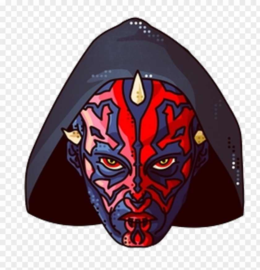 Funny Mask Illustration Darth Maul PNG