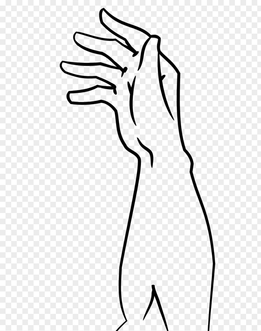Hand Drawn Comics Thumb Drawing Line Art Human Anatomy Clip PNG