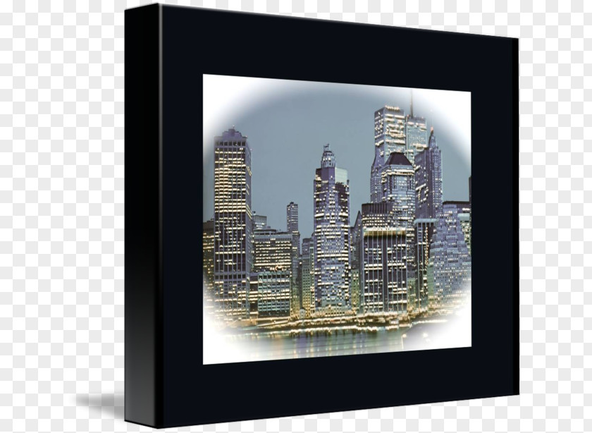 Manhattan Skyline Stock Photography Picture Frames Rectangle PNG