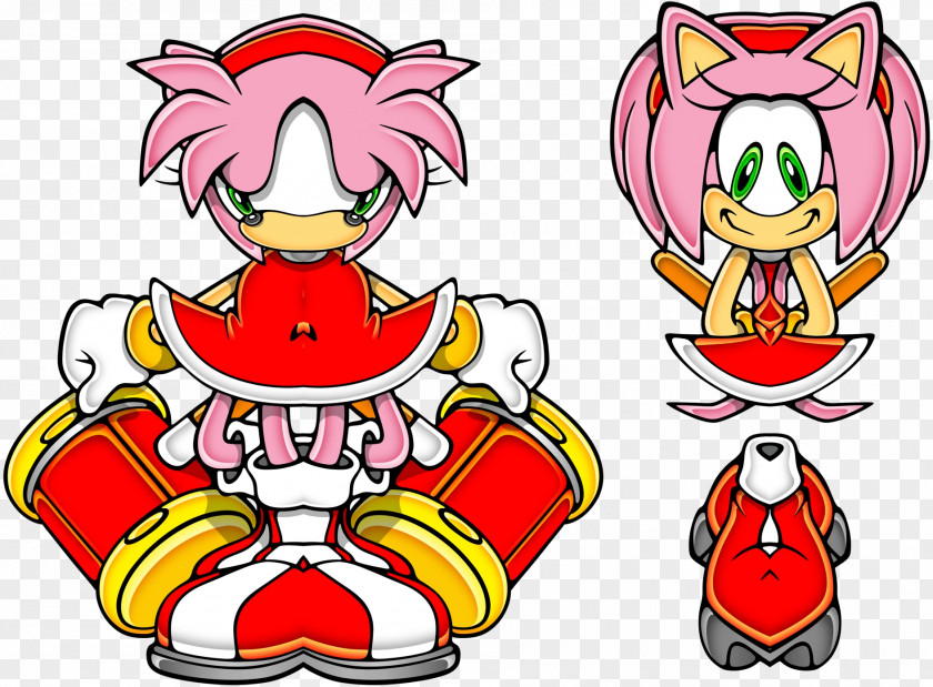Sonic The Hedgehog Amy Rose Unleashed Adventure 2 & Sega All-Stars Racing PNG
