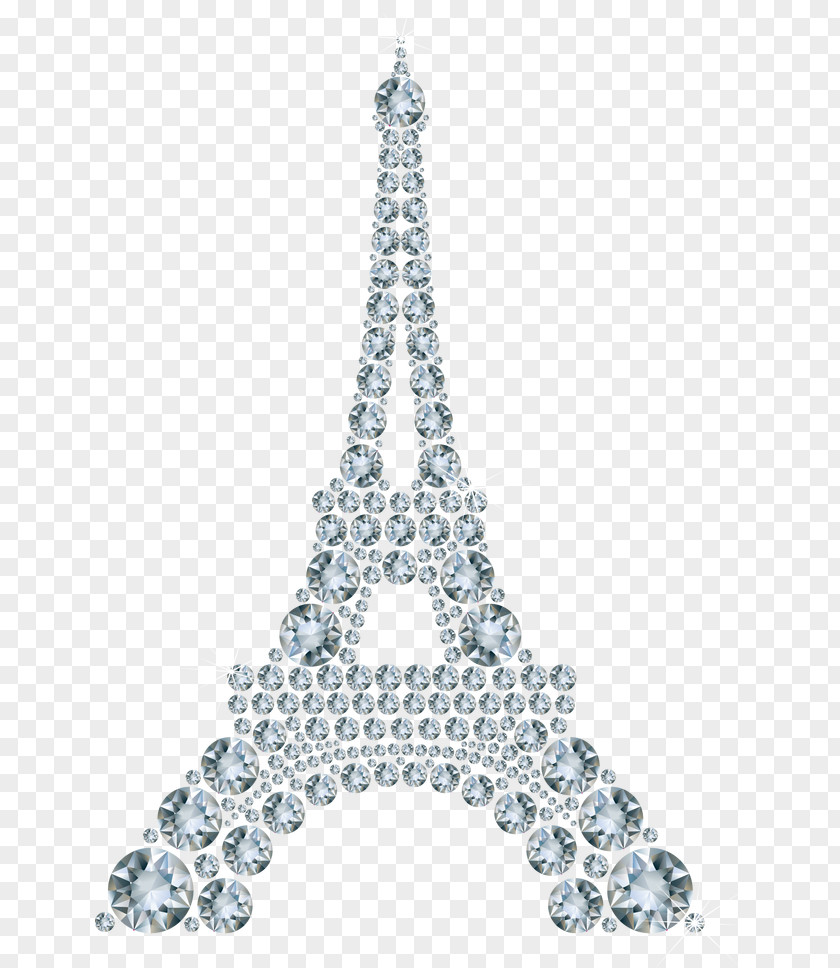 Exquisite Diamond Eiffel Tower PNG