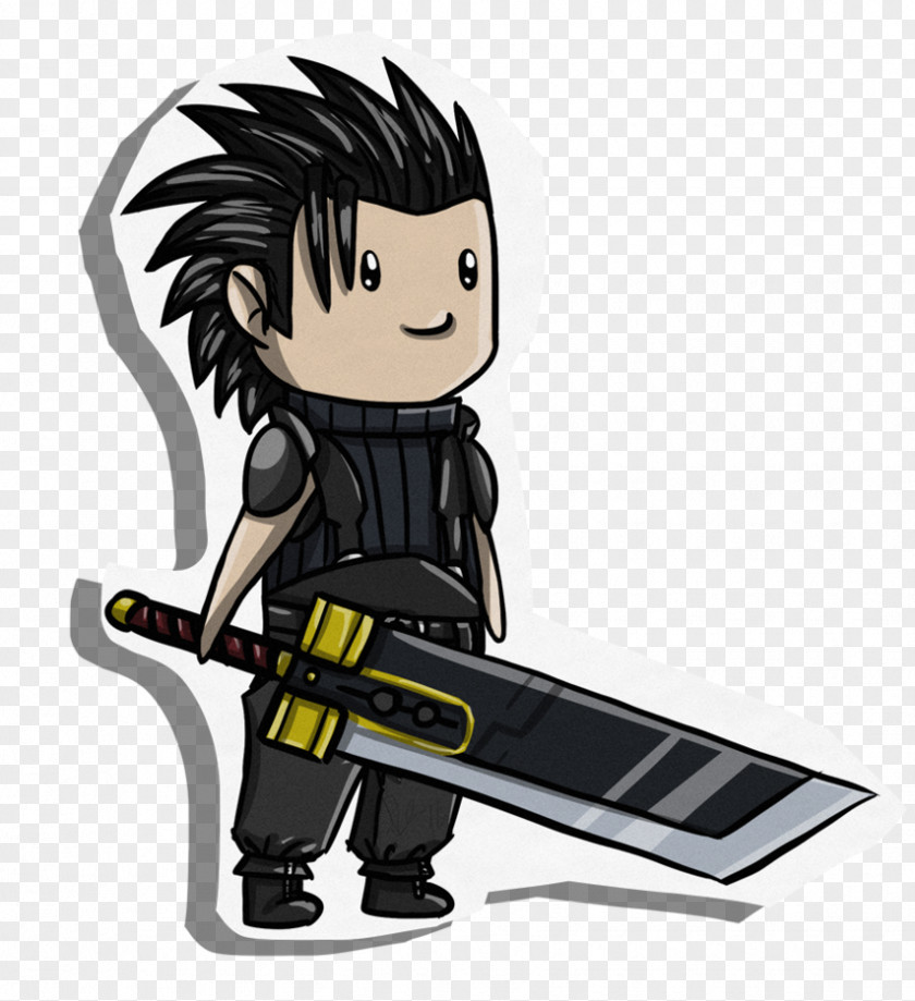 Final Fantasy Zack Sword Character Animated Cartoon PNG