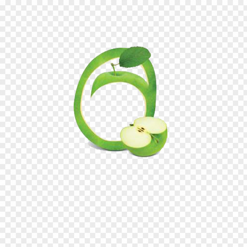 Green Apple Download Slicing PNG