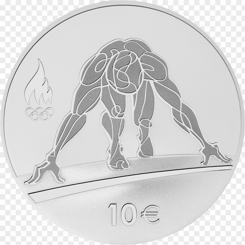 Silver Coin Bank Of Estonia 2016 Summer Olympics Rio De Janeiro PNG