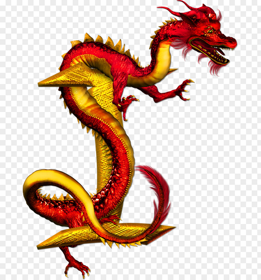 Chinese Dragon Alphabet Letter PNG