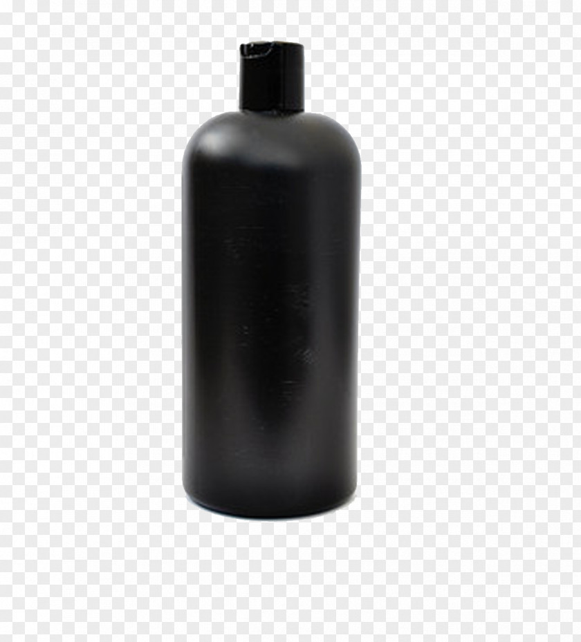 Black Plastic Bottle Glass Liquid Cylinder PNG