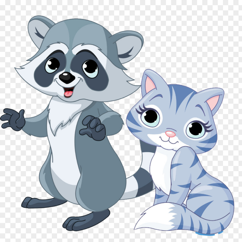 Cartoon Beaver Material Downloaded Raccoon Illustration PNG
