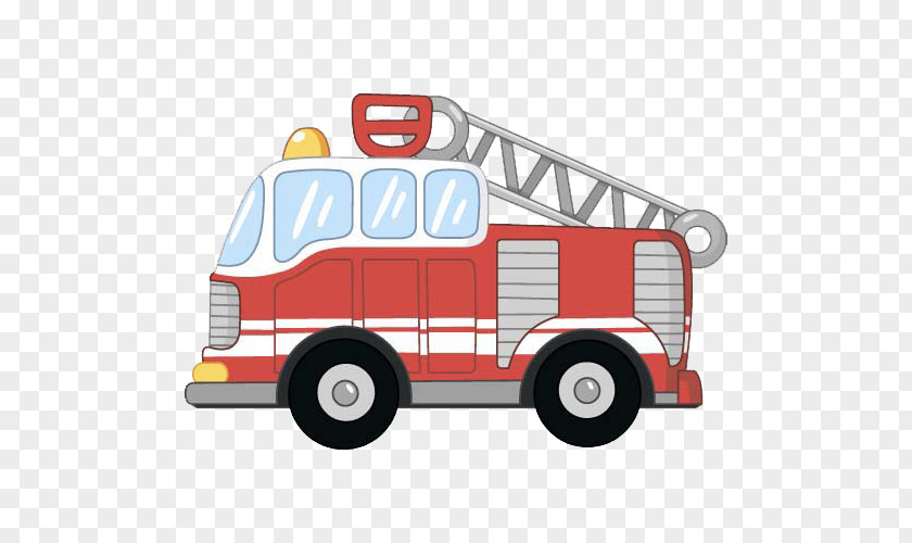 Cartoon Style Fire Engine Royalty-free Clip Art PNG