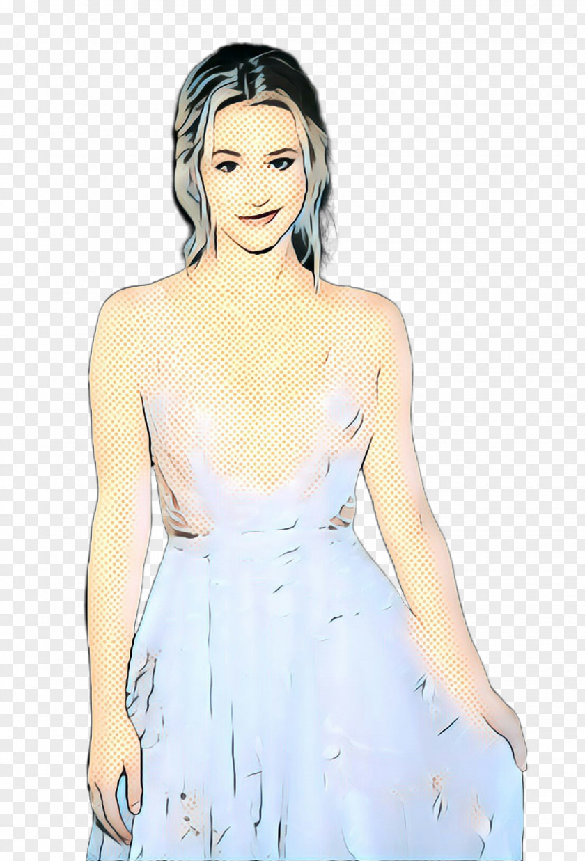 Cocktail Dress Fashion Model White Clothing Illustration Shoulder PNG