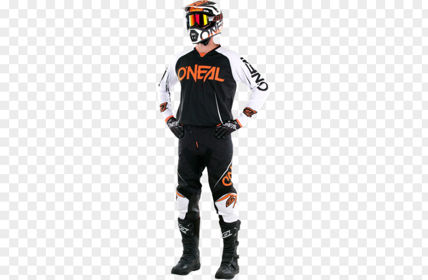 Orange Cross Cycling Jersey T-shirt Motorcycle Pants PNG