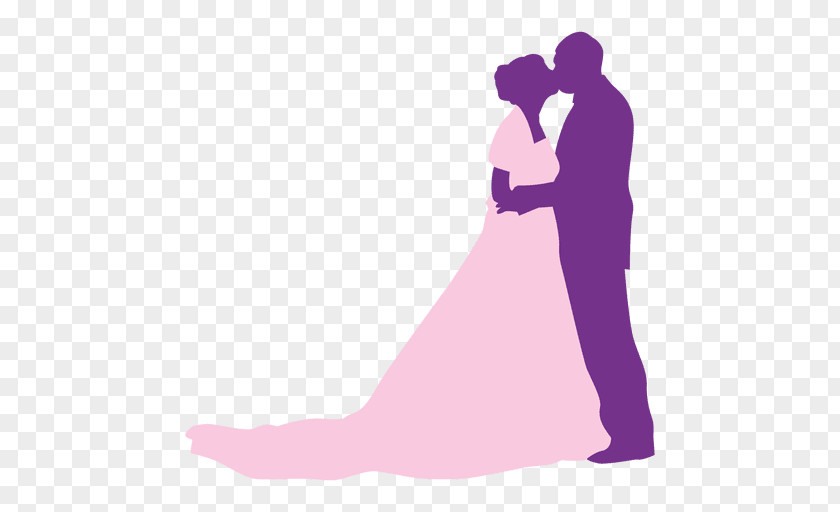Bridegroom Silhouette Wedding Kiss Couple PNG